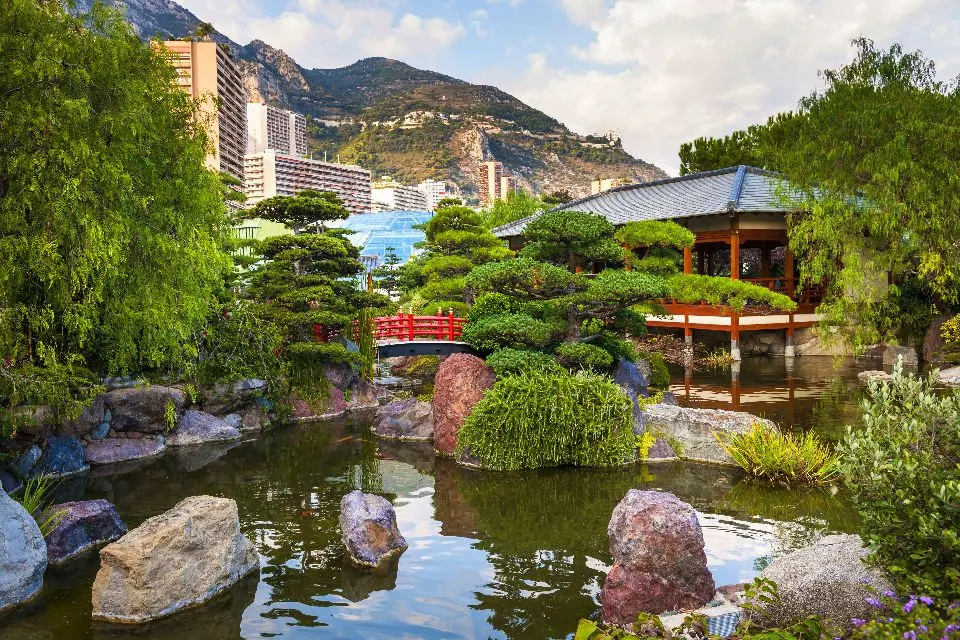 Jardín Japonés De Mónaco Hermosas Vistas