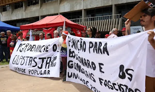 Manifestantes protestam contra anistia e retrocesso de direitos