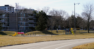 Children's playground on Cassandra Drive in Brookbanks Park next to the Victoria Park High School