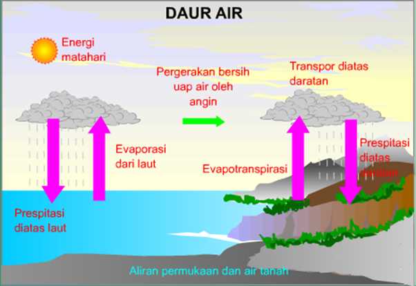 Pengertian dan Proses Daur Air (Cara Belajar SD Mangkura ...