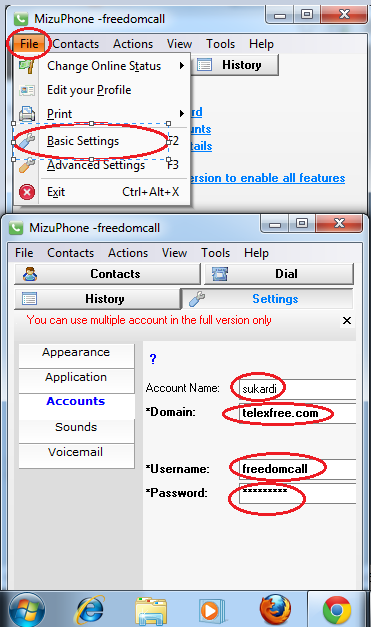 Menggunakan VOIP Telexfree via Software MizuPhone