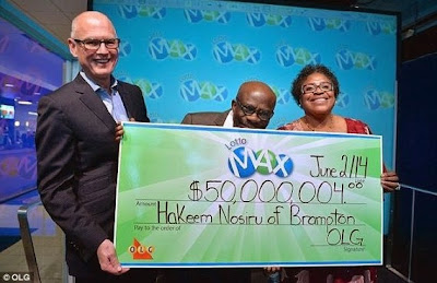 Nigerian couple in Canada win $50m Lottery!