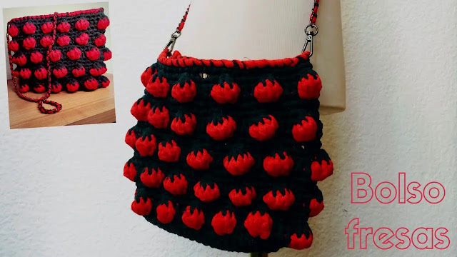 Cómo Tejer Bolso Fresita a Crochet