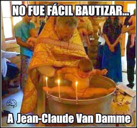   No fue fácil bautizar a Jean Claude Van Damme