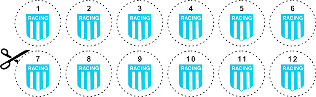 RACING PLACAR-ARG PLACAR ESCUDO BOTÃO ARTE BOTÃO TIME BOTÃO PLACAR GULIVER