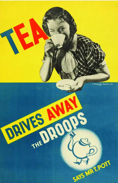 An advertisement poster of tea in 1835