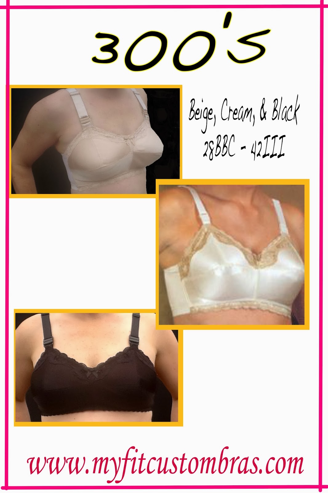 My Fit - Custom Bras: The different styles