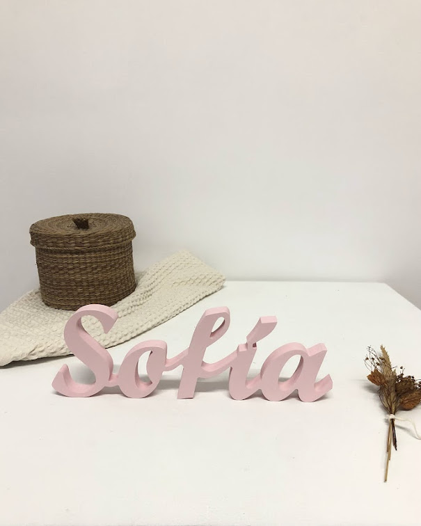 nombre niña Sofía decoración infantil personalizada