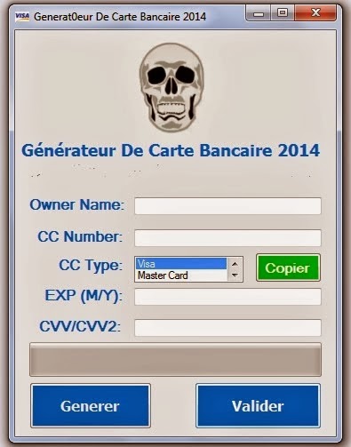 generateur de carte bancaire