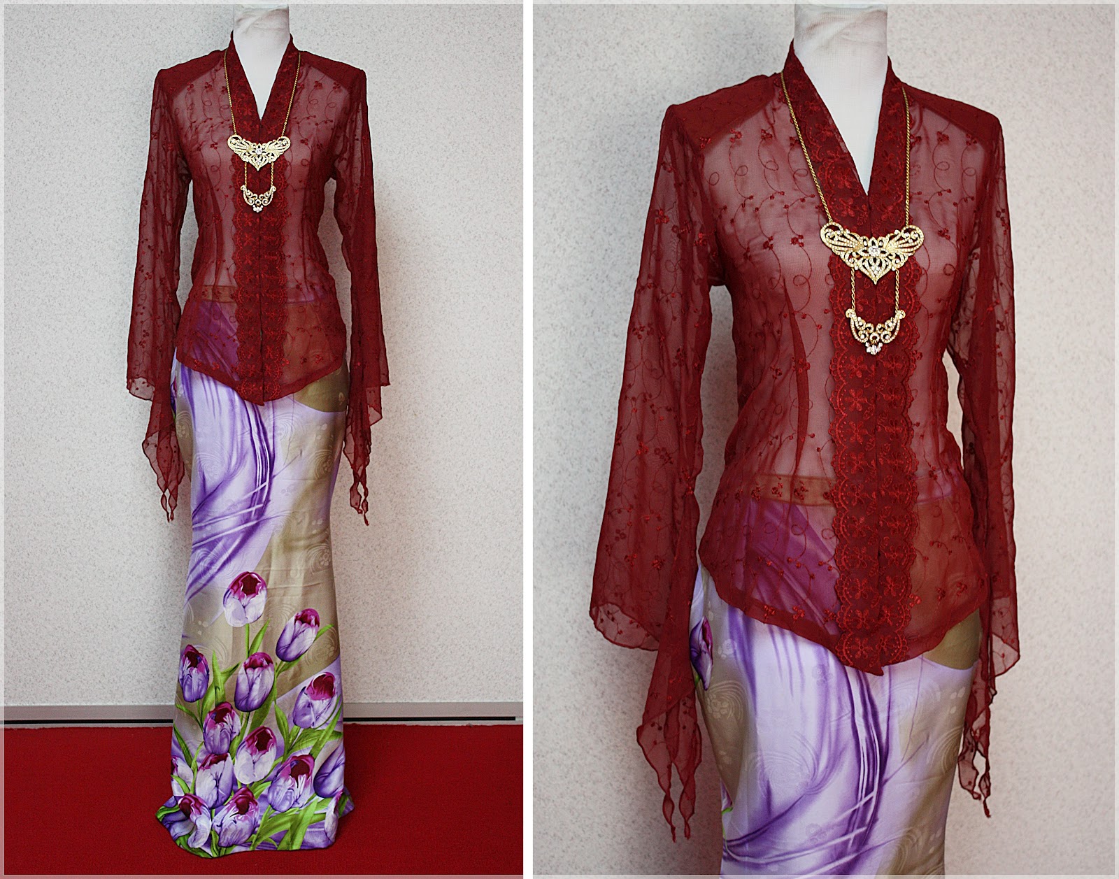  KEBAYA  EOE KLASIK 03 Maroon  SOLD OUT Kebaya  Empire