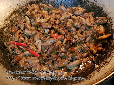 Spicy Adobong Isaw - Cooking Procedure