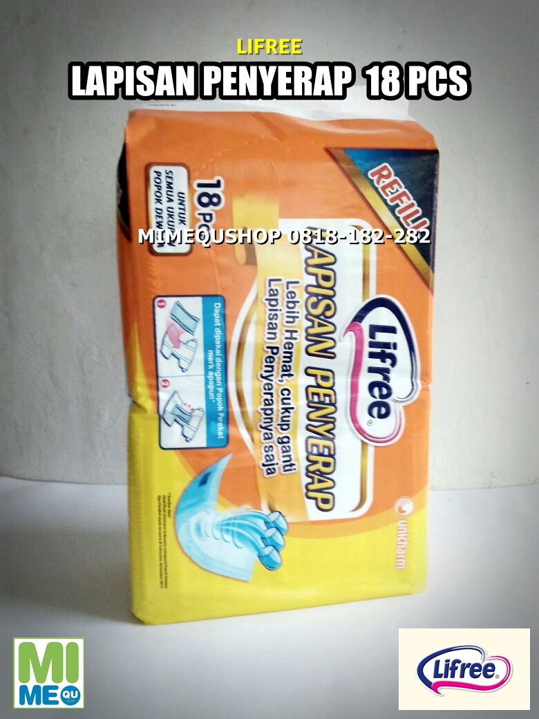 POPOK PENYERAP REFILL LIFREE ISI 18 PCS