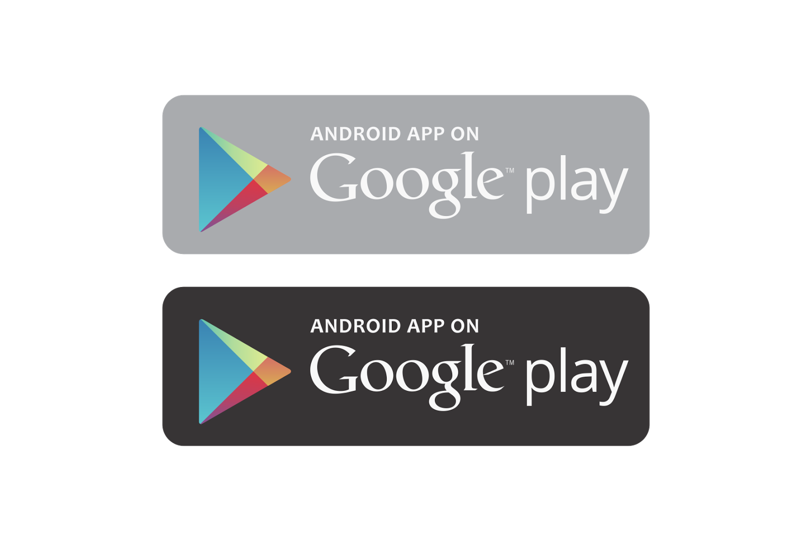 android app on google play vector logo