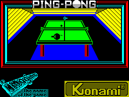 Ping Pong ZX Spectrum by Doug Burns