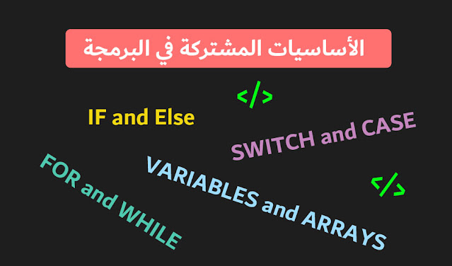 اساسيات مشركة بين لغة البرمجة