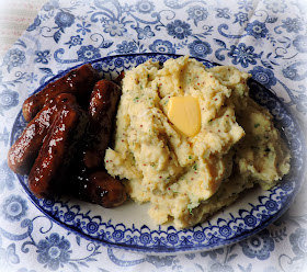 Sticky Sausages with Cream & Mustard Mash