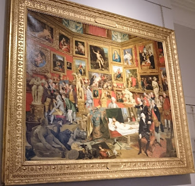 Tribuna of the Uffizi by J Zoffany (1772-8)  Lent by Her Majesty the Queen