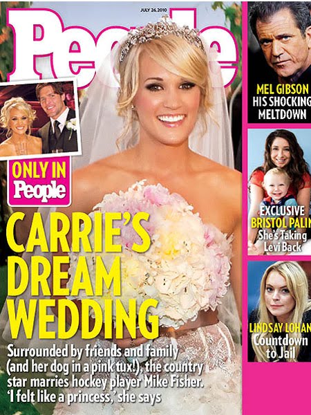 carrie underwood wedding pictures. Carrie Underwood is now a