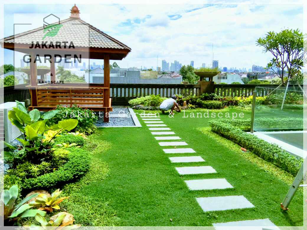 Jasa Pembuatan Taman Atap Roof Garden Jakarta Garden
