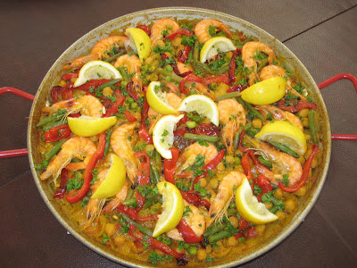 homemade paella