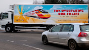 Great use of a media format by Virgin Trains . running their latest . (virgin trains truck )