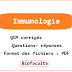 Immunologie QCM et Questions corrigés PDF