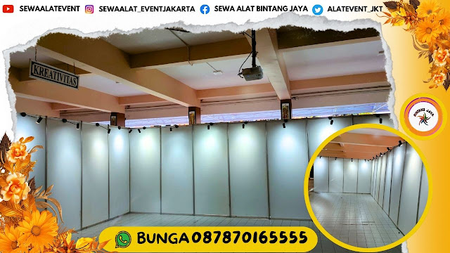 JASA SEWA PARTISI WARNA PUTIH EVENT PAMERAN ATAU KENEGARAAN DI JAKARTA PUSAT
