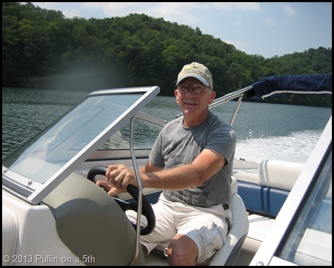 Driving on Raystown Lake, PA