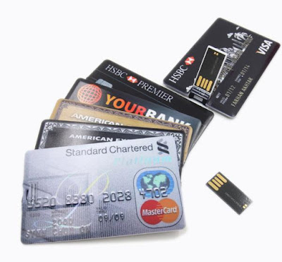 Credit Bank Card Shaped USB Flash Disk Drive 