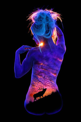 Bodyscapes: Enchanting Body Paintings With The Magic Of Black Light