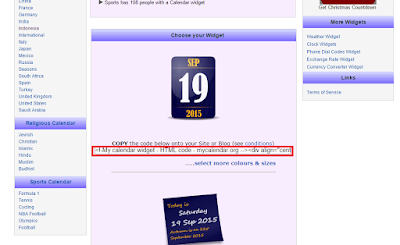 Cara Mudah Memasang Widget Kalender Keren Di Blog