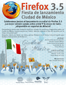 firefox 3.5 launch in Mexico city