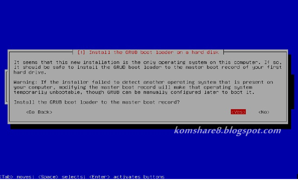 Instal Grub boot loader