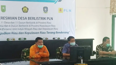 Ustadz Fahmil Wakil Ketua DPRD Kampar Hadiri Peresmian 8 Desa Yang Belum Tersentuh PLN