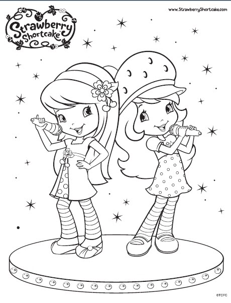 The Berry Biggest Strawberry Shortcake Fan: Cherry Jam Colouring Pages!