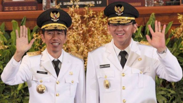 Presiden Jokowi (saat menjabat Gubernur DKI) dan Gubernur DKI Jakarta Ahok