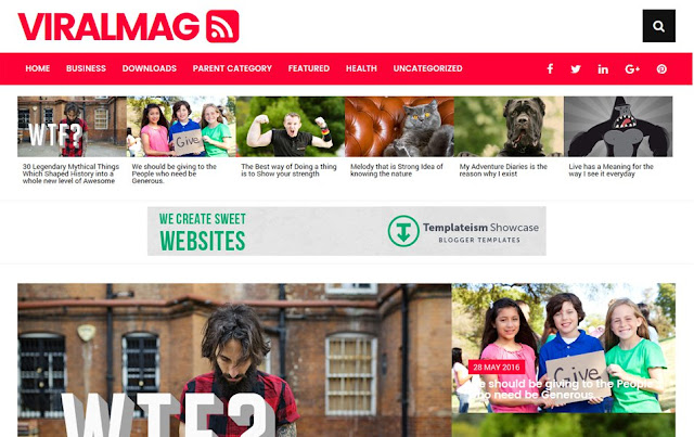 Viral Mag Responsive Blogger Template