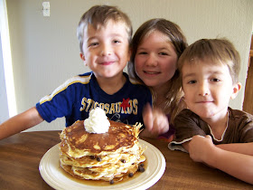 birthday breakfast pancake cake