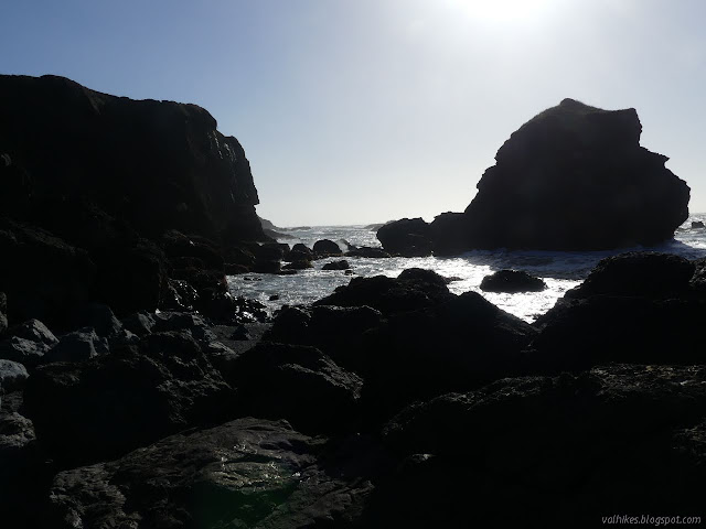 end of the beach and Houda Point into the ocean