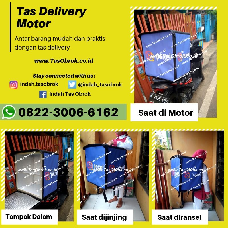 0822 3006 6162 Pusat  Tas Delivery Motor  Jakarta  Utara 