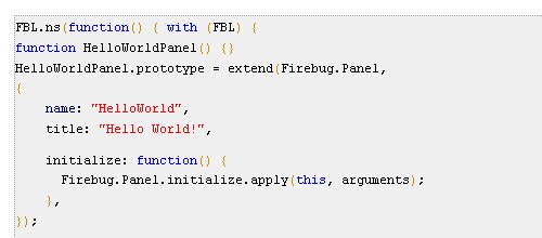 Extending Firebug