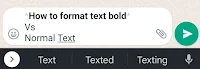 How to send Bold Text in WhatsApp