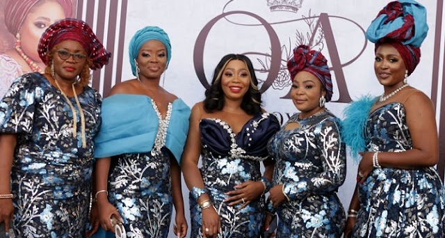 See The Stunning Beauties At The Wedding Of  Oliyere, Oba Omotunde & Olori Adako in Lagos.