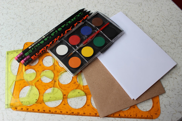 sulu boya sanati diy colorful envelopes 1