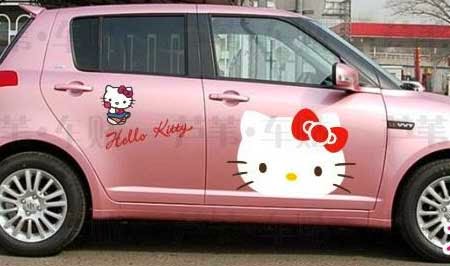 Kumpulan Mobil Modifikasi Stiker Hello Kitty  Jelas Beda