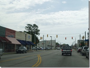 Entering the town of Andrews