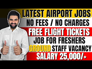 Airport Ground Staff Jobs For Freshers Apply Now