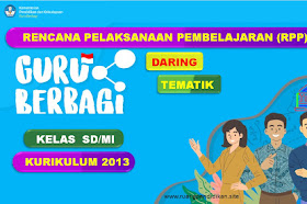 RPP Daring 1 Lembar Tematik Kelas 2 SD/MI Semester 1 Kurikulum 2013