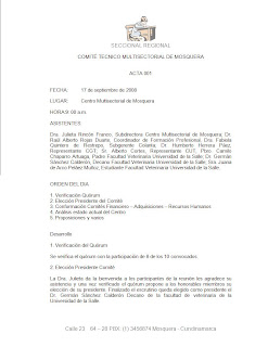 Elaboración y manejo de documentos Institucionales 