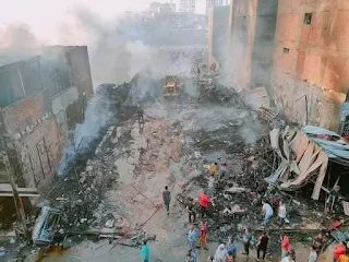 حريق هائل بمعرضين بمدينة طهطا